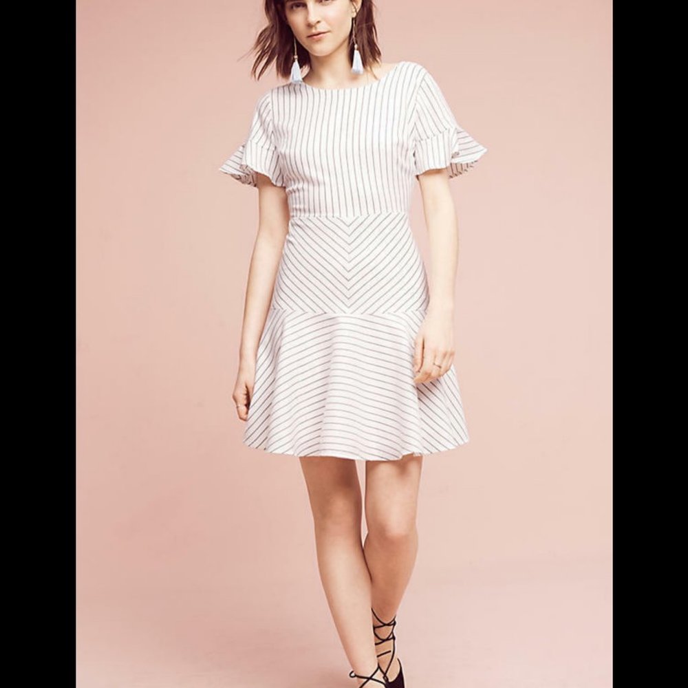 NWT ANTHROPOLOGIE BHLDN Gretchen Striped Dress